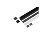 Smart Home - Light Solutions Aluminiumsprofil - Model L - 20mm LED strip - Sort - 5714255011166