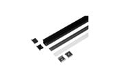 Smart Home - Light Solutions Aluminiumsprofil - Model L (Indbyg) - 20mm LED strip - Sort - 5714255011197