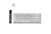 Tastatur - MCHOSE Ace 68 Ice Blue Magnetic Hall Effect - Gaming Tastatur - Uden Numpad - Amerikansk engelsk - Hvid - MC-Ace68-15