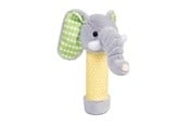Babylegetøj - Bigjigs Elephant Plush Rattle - 37031