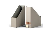 Arkivering & Opbevaring - Leitz Puro tidsskriftsamler, 100 % recirkuleret karton, pakke med 2 stk, beige - 24710012