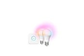 Smart Home - Philips Hue Essential startsæt: 2 x E27 pærer + Bridge - 929004235409