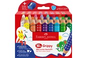 Skrive- og Tegneværktøjer - Faber-Castell Grippy XXL Jumbo 16 ass+spidser - 110645