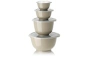 Køkkentilbehør - Rosti - Margrethe Bowls - Set of 4 + Lids (Hummus) - 29970
