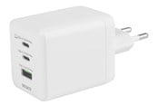Mobil - Adaptere & Opladere - Deltaco USB GaN Wall Charger 100 W | 1x USB-A | 2x USB-C | PPS | White - USBC-GAN06