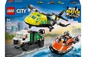 LEGO®  - LEGO City 60505 Remix – Fly, servicevogn og luftpudebåd - 60505