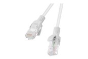 Netværkskabel - Lanberg patch cable - 50 cm - grey RAL 7035 - Grå - 0.5m - PCU6-20CC-0050-S
