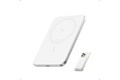 Powerbank - Anker MagGo Power Bank 5K Slim - White Powerbank - Hvid - 5000 mAh - A1665H21