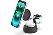Mobil - Adaptere & Opladere - Belkin UltraCharge Pro 25w Qi2 3in1 Magnetic Charger Charcoal - WIZ040KQCH