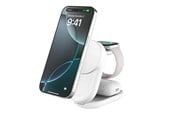 Mobil - Adaptere & Opladere - Belkin UltraCharge 25w Qi2 3in1 Magnetic Charger EU White Round - WIZ037KQWH