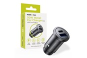 Mobil - Adaptere & Opladere - Mobile Origin Metal Car Charger 30W - CA12 - USB-C - USB-A - MO-MCCH30W-CA12
