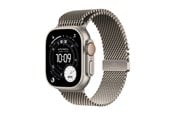 Smartwatch & Sportsur - Apple Watch Ultra 3 GPS + Cellular 49mm Natural Titanium Case with Natural Titanium Milanese Loop - Small - MEWW4DH/A