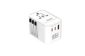 Mobil - Adaptere & Opladere - Energizer Global Rejseoplader - 65W - PD (2xUSB-C + USB-A) - ETC650