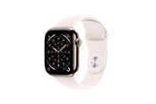 Smartwatch & Sportsur - Apple Watch Series 11 GPS + Cellular 42mm Gold Titanium Case with Light Blush Sport Band - M/L - MF8X4QN/A
