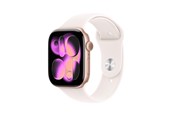 Smartwatch & Sportsur - Apple Watch Series 11 GPS + Cellular 46mm Rose Gold Aluminium Case with Light Blush Sport Band - S/M - MFCG4QN/A