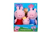 Plys - Peppa Pig 3pk plush - 8423