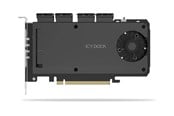 Harddisk - tilbehør - Icy dock ExpressSlot Slide MB204MP-1B - storage enclosure - PCIe 4.0 x16 (NVMe) - PCIe 4.0 x4 - MB204MP-1B