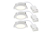 Lamper - Nordlux Olea indbygningsspot 3-kit hvid - 2510400101