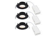 Lamper - Nordlux Monolo indbygningsspot 3-kit sort - 2510310103