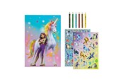 Kreativt Legetøj - Undercover Unicorn Academy Coloring Set with Stickers and Pencils - ACMY0225