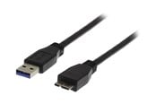 USB kabel - Deltaco USB3-010S - USB cable - Micro-USB Type B to USB Type A - 1 m - USB3-010S