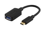 USB kabel - Deltaco USBC-1204 - USB-C adapter - USB Type A to 24 pin USB-C - 15 cm - USBC-1204
