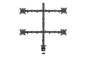 Skærmholder - Deltaco mounting kit - for flat panel - quad tilt swivel rotate 9 kg - black - ARM-0302-B