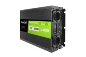 Strømforsyning - Green Cell PowerInverter LCD 12V - 12V to 230V | 2000W/4000W | Pure Sine Wave | LCD Display Strømforsyning - 2000 Watt - ATX - 80 Plus - INVGC12P2000LCD