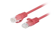 Netværkskabel - Lanberg patch cable - 1 m - red RAL 3017 - Rød - 1meter - PCU6-20CC-0100-R