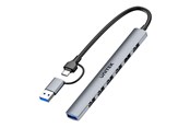 USB hub - Unitek uHUB S7 USB hub - 7 ports - Grå - H1209AGY01