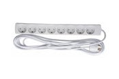 Afbrydermateriel - CoreParts 8-Stikdåse Hvid  5 m Ledning - GRU00850WDK