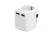 Strømkabel (ekstern) - Gembird EU to Universal travel power adapter - 12W - TPA-EU2A12-01-W