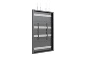Vægbeslag, AV-Beslag & AV-Møbler - Multibrackets M Pro Series enclosure - Large - for LCD display - wire - black RAL 9005 - Maks 50 kg - Maks størrelse 86" - 7340234810048