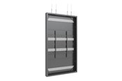 Vægbeslag, AV-Beslag & AV-Møbler - Multibrackets M Pro Series enclosure - Large - for flat panel - black RAL 9005 - Maks 50 kg - Maks størrelse 98" - 7340234810062