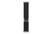Smartwatch - Tilbehør - Apple 49mm Black Alpine Loop - Small - Natural Titanium Finish - MFTE4ZM/A