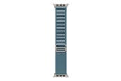 Smartwatch - Tilbehør - Apple 49mm Light Blue Alpine Loop - Large - Natural Titanium Finish - MFTK4ZM/A