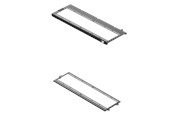 Kabinet Tilbehør - Havn HS 420 Fan Brackets for 360mm Radiator - Black - HVN-AS-HS420-06-36A