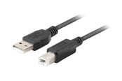 USB kabel - Lanberg - USB cable - USB to USB Type B - CA-USBA-15CU-0010-BK