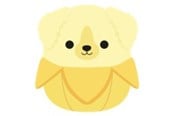 Plys - Squishmallows 30 cm P26 Nate Golden Retriever Banana - 260191