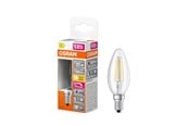 Lyskilder - Osram LED pære LED Comfort kerte filament 300lm 2,2W/927 (25W) dæmpbar E14 - 4099854084096