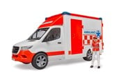 Legetøjsbil - Bruder Mercedes-Benz Sprinter Ambulance med chauffør legetøj - BR2676