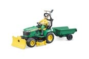 Legetøjsbil - Bruder bworld John Deere Plænetraktor med trailer legetøj - BR62104