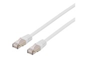 Netværkskabel - Deltaco patch cable - 5 m - white - Hvid - 5m - STP-65VAU