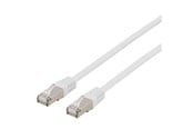 Netværkskabel - Deltaco STP-611VAU - patch cable - 1.5 m - white - Hvid - 1m - STP-611VAU