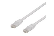 Netværkskabel - Deltaco TP-615VAU - patch cable - 15 m - white - Hvid - 15m - TP-615VAU