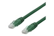 Netværkskabel - Deltaco TP-60GAU - patch cable - 50 cm - green - Grøn - 0.5m - TP-60GAU