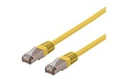 Netværkskabel - Deltaco STP-61GLAU - patch cable - 1 m - yellow - Gul - 1m - STP-61GLAU