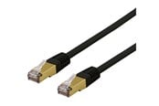 Netværkskabel - Deltaco SFTP-63SAH - patch cable - 3 m - black - Sort - 3m - SFTP-63SAH
