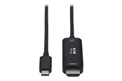 Skærmkabel - Eaton Tripp Lite Series USB C to HDMI Adapter Cable 4K 60Hz HDR HDCP 2.2 DP 1.4 Alt Mode Black 3ft - U444-003-HDR4BE