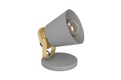 Lamper - EGLO TWICKEN BORD E27 GRÅ/GULD - 43841